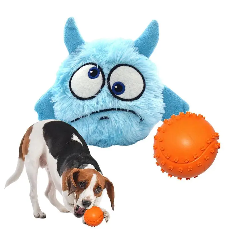 Plush Dogs Interactive Toys Soft Rubber Toys For Dog Pet Teeth Cleaning Bite Resistance Squeaky Dog Ball Toy
Plush Dogs Interactive Toys Soft Rubber Toys For Dog Pet Teeth Cleaning Bite Resistance Squeaky Dog Ball Toy