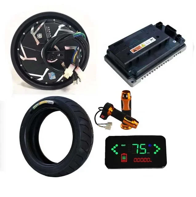 VOTOL EM100 and QSMOTOR12 inch 3kW DC brushless motor controller 60V72V acceleration improved speedometer accelerator package
VOTOL EM100 and QSMOTOR12 inch 3kW DC brushless motor controller 60V72V acceleration improved speedometer accelerator package
