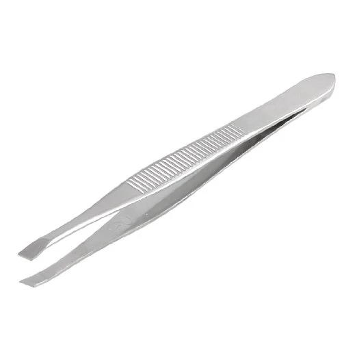 

Mini Stainless Steel Eyebrow Tweezers Women Slanted Edge Flat Clip Hair Remover Tweezer Sidelong Style Makeup Tools M388