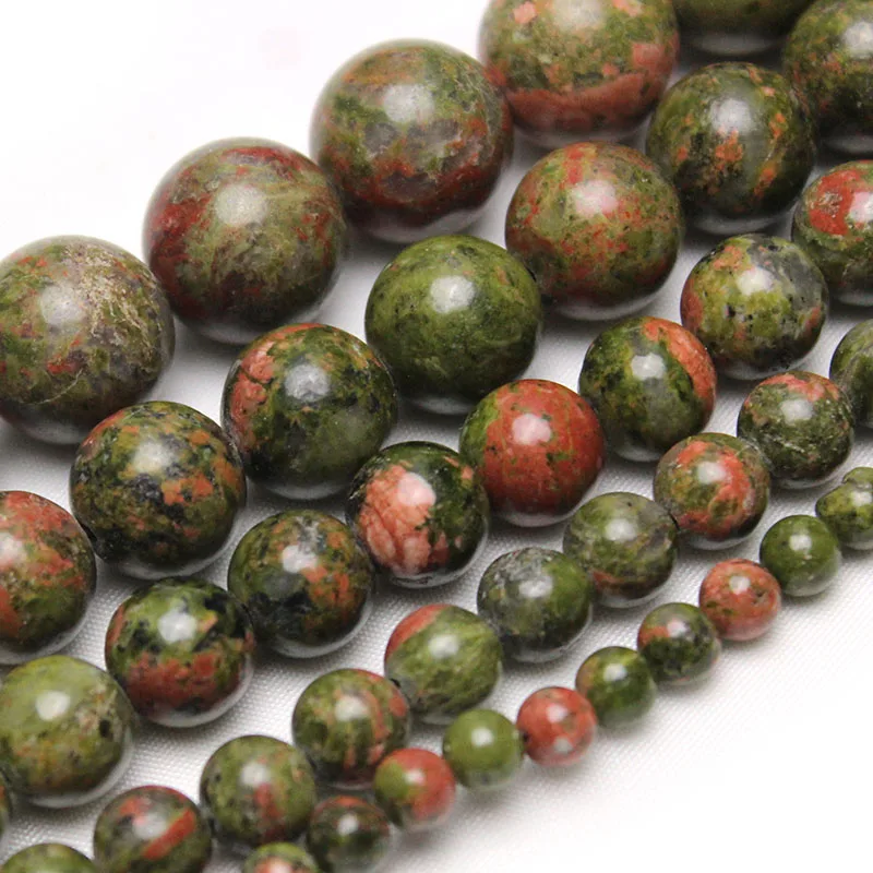 Natural Unakite Stone A+ Quality Loose Spacer Round Beads For Jewelry Making Accessories DIY Necklace Bracelet 4/6/8/10/12mm
Natural Unakite Stone A+ Quality Loose Spacer Round Beads For Jewelry Making Accessories DIY Necklace Bracelet 4/6/8/10/12mm