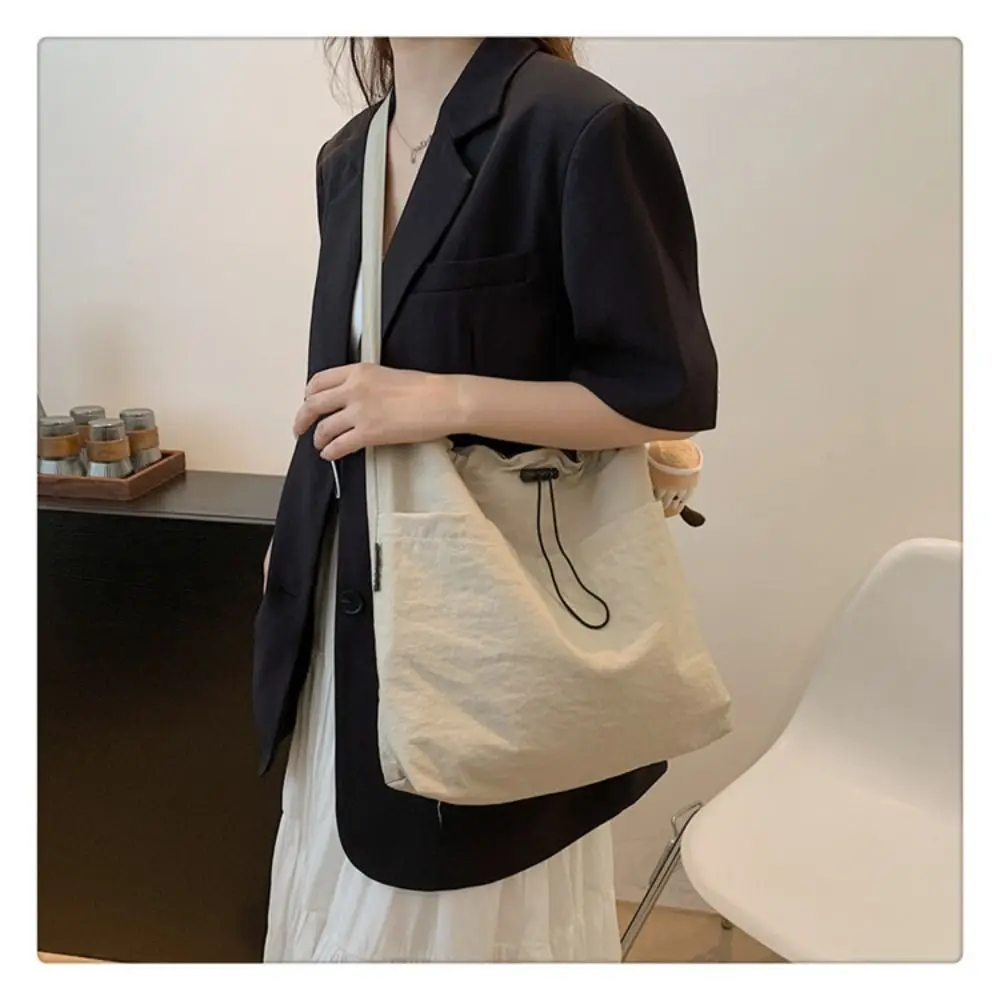 New Fashion Women Shoulder Bag Nylon Casual High Quality Tote Bag Solid Color Basic Style Crossbody Bag New Fashion Women Shoulder Bag Nylon Casual High Quality Tote Bag Solid Color Basic Style Crossbody Bag