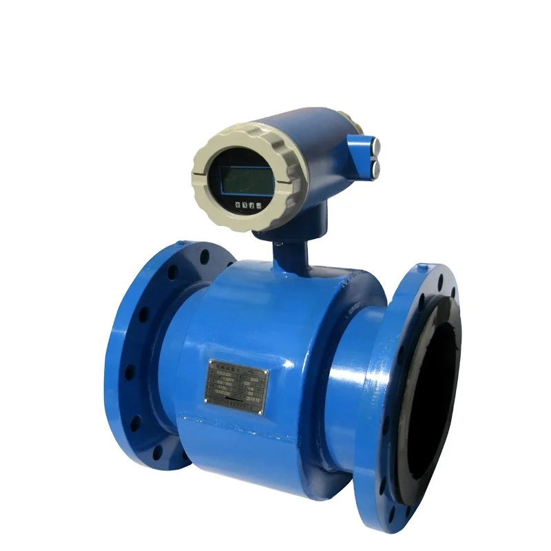 

High Accuracy Corrosive Chemical Liquid Acid Alkali Salt Water Pipe Full Bore Integrated Inline Type Magnetic Flowmeter