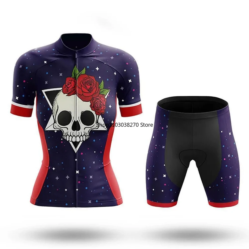Skull Summer Cycling Jersey Short Set Wear Gel Breathable Pad MTB Clothes Kits Bike Clothing Road Suit
Skull Summer Cycling Jersey Short Set Wear Gel Breathable Pad MTB Clothes Kits Bike Clothing Road Suit
