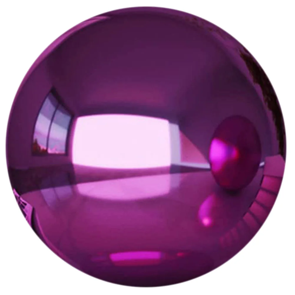 

Gazing Globes Reflective Garden Sphere Purple Diameter 135Mm Gazing Globes Garden Stainless Steel Gazing Balls Mirror Balls Home