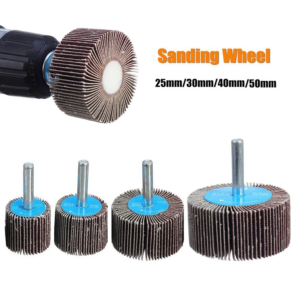 

Sanding Flap Wheel Molds Polishing Repair Replacement Spare Parts 25/30/40/50mm 80# Accessories Electric Drill