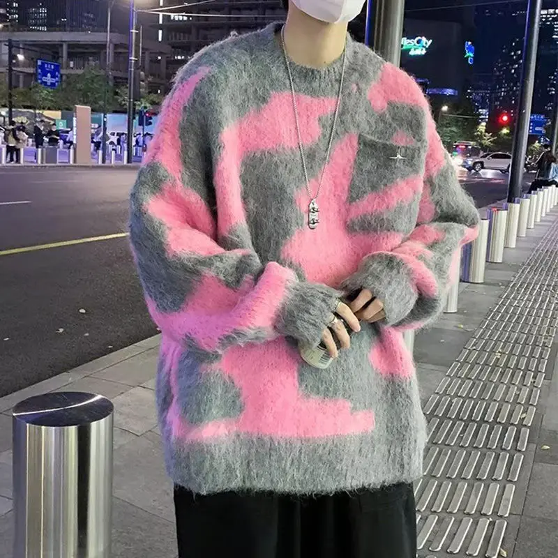 Sweater With Stripe Korean Fashion Men Men's Clothes Winter Trend Knit Harajuku Hip Hop Women's Oversize Print Clothing Sweaters
Sweater With Stripe Korean Fashion Men Men's Clothes Winter Trend Knit Harajuku Hip Hop Women's Oversize Print Clothing Sweaters
