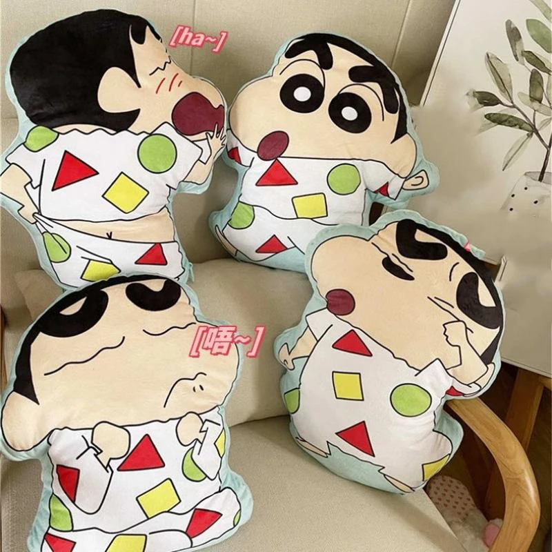 

Anime Peripheral Toy Crayon Shin-Chan Plush Toy Stuffed Doll Pillow Car Cushion Sofa Decoration Household Items Children Gifts