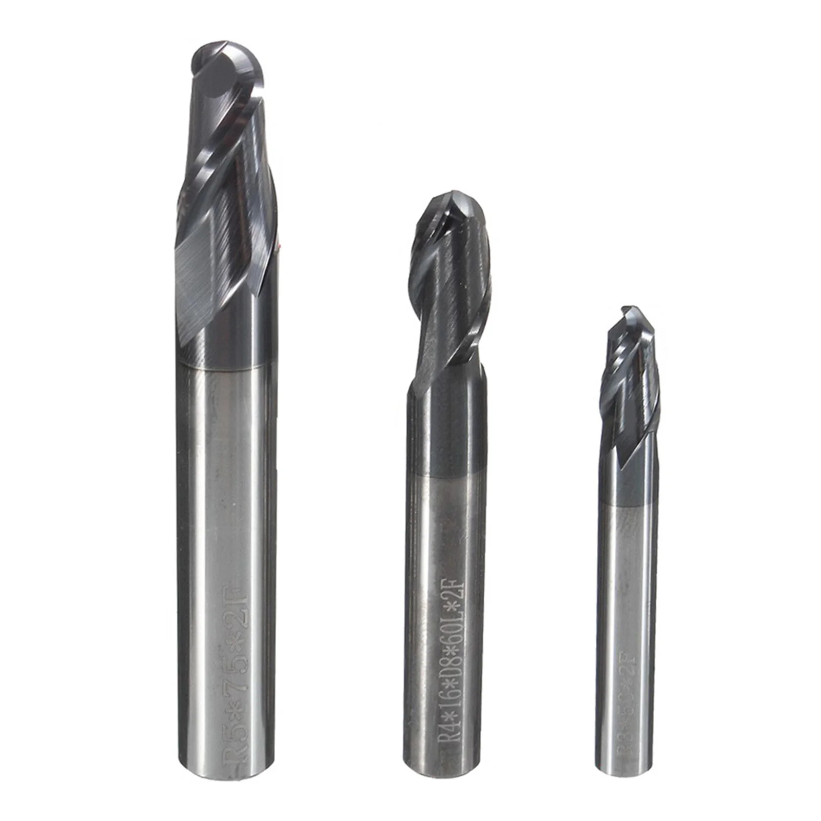 Milling Cutter 6mm8mm10mm 2-Flute Solid Carbide End Mill Ball Nose Tungsten Coated CNC Cutter Machinery Accessories Tools
Milling Cutter 6mm8mm10mm 2-Flute Solid Carbide End Mill Ball Nose Tungsten Coated CNC Cutter Machinery Accessories Tools