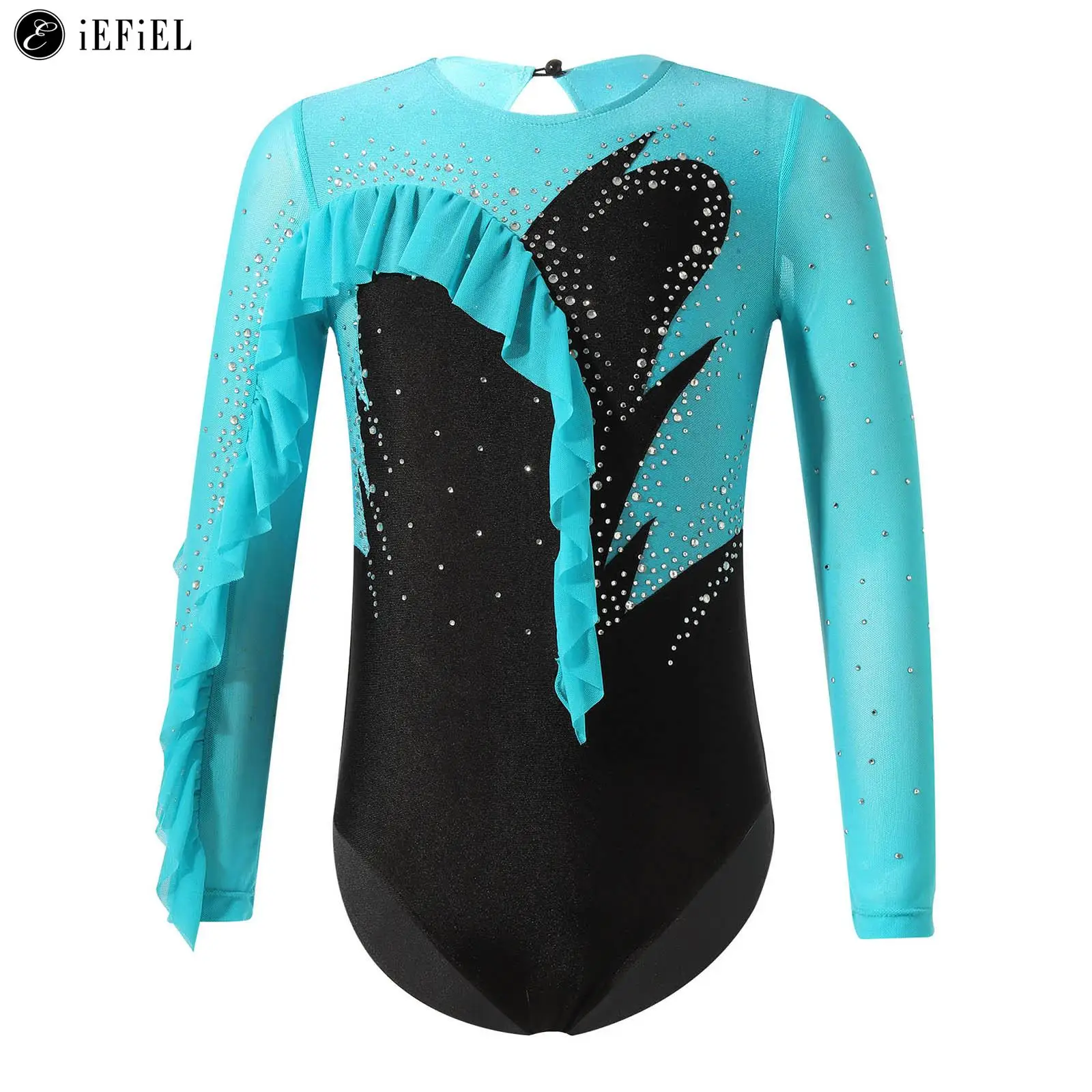 Kids Girls Long Sleeve Ruffle Gymnastic Leotards Sparkly Rhinestone Ballet Dance Tumbling Unitard Ballerina Dancewear Costume
Kids Girls Long Sleeve Ruffle Gymnastic Leotards Sparkly Rhinestone Ballet Dance Tumbling Unitard Ballerina Dancewear Costume