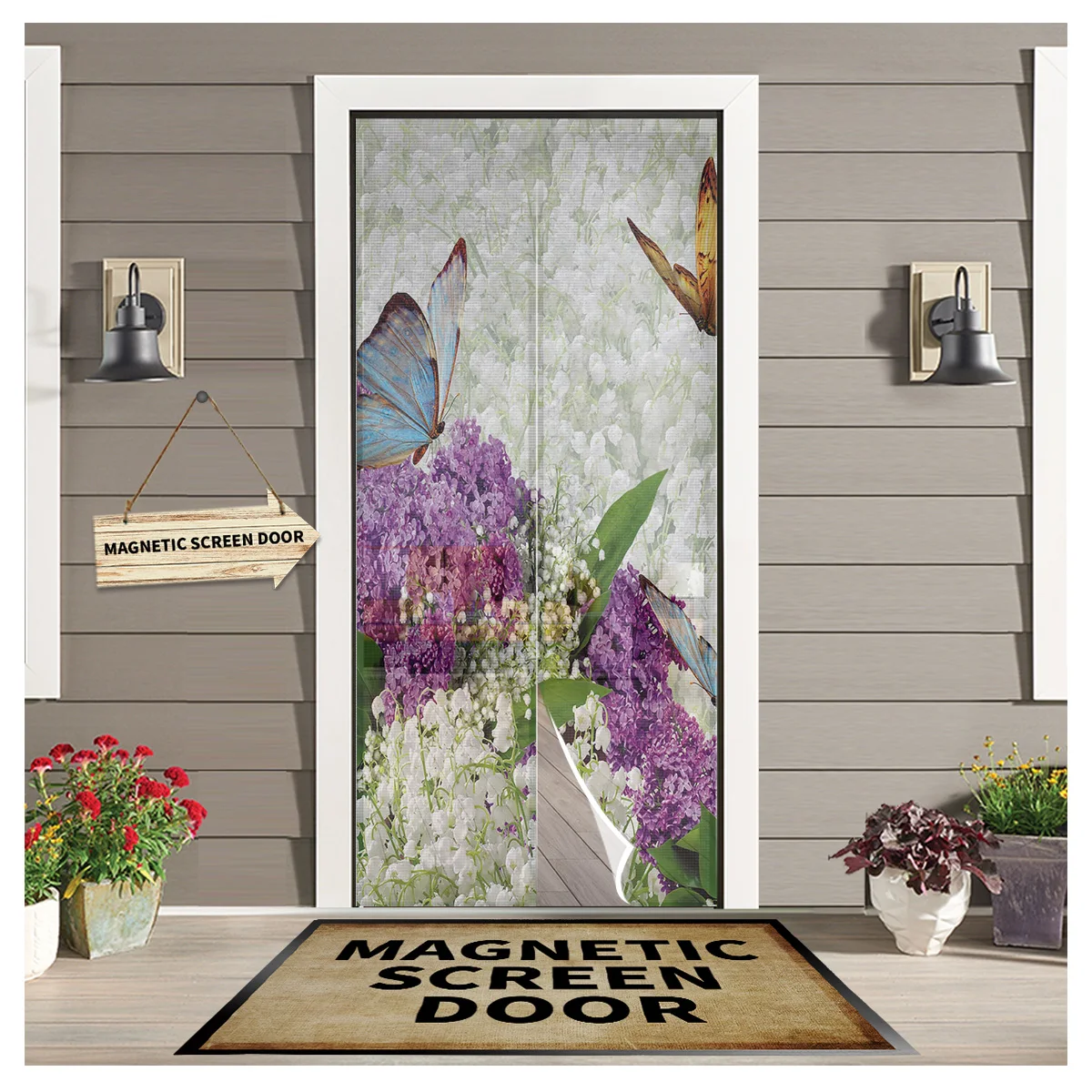 Flowers Bouquet Butterfly Magnetic Screen Door Curtain Home Summer Window Mosquito Net for Kitchen Bedroom
Flowers Bouquet Butterfly Magnetic Screen Door Curtain Home Summer Window Mosquito Net for Kitchen Bedroom