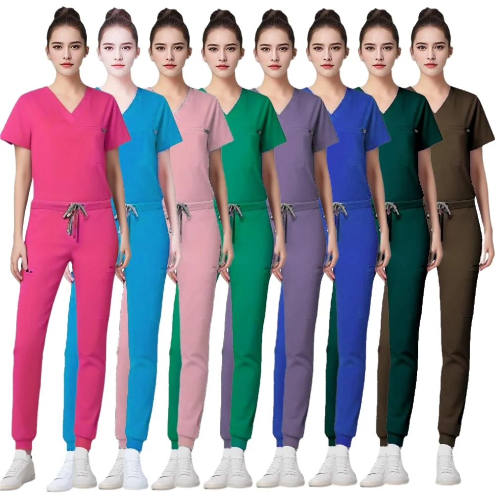 Classic Jogger Stretch Scrubs Uniforms Comfortable Medical Nurse set Breathable Hospital Nursing Scrub Set Dress Uniform
Classic Jogger Stretch Scrubs Uniforms Comfortable Medical Nurse set Breathable Hospital Nursing Scrub Set Dress Uniform
