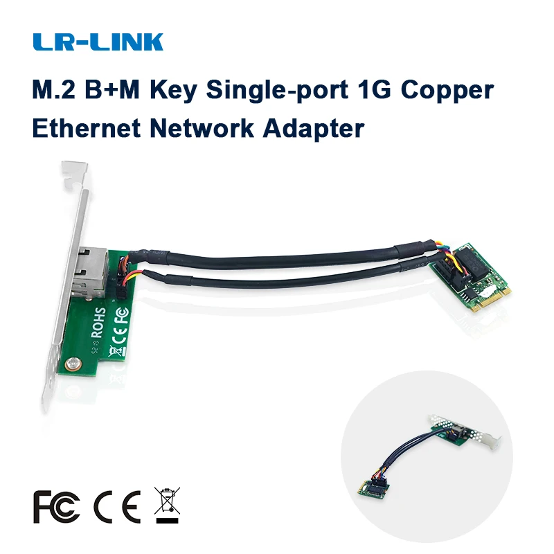 LR-LINK 2211PT M.2 B+M Key Single-port 1G Copper Ethernet Network Card PCI Express Server Adapter NIC Intel Chip Based
LR-LINK 2211PT M.2 B+M Key Single-port 1G Copper Ethernet Network Card PCI Express Server Adapter NIC Intel Chip Based
