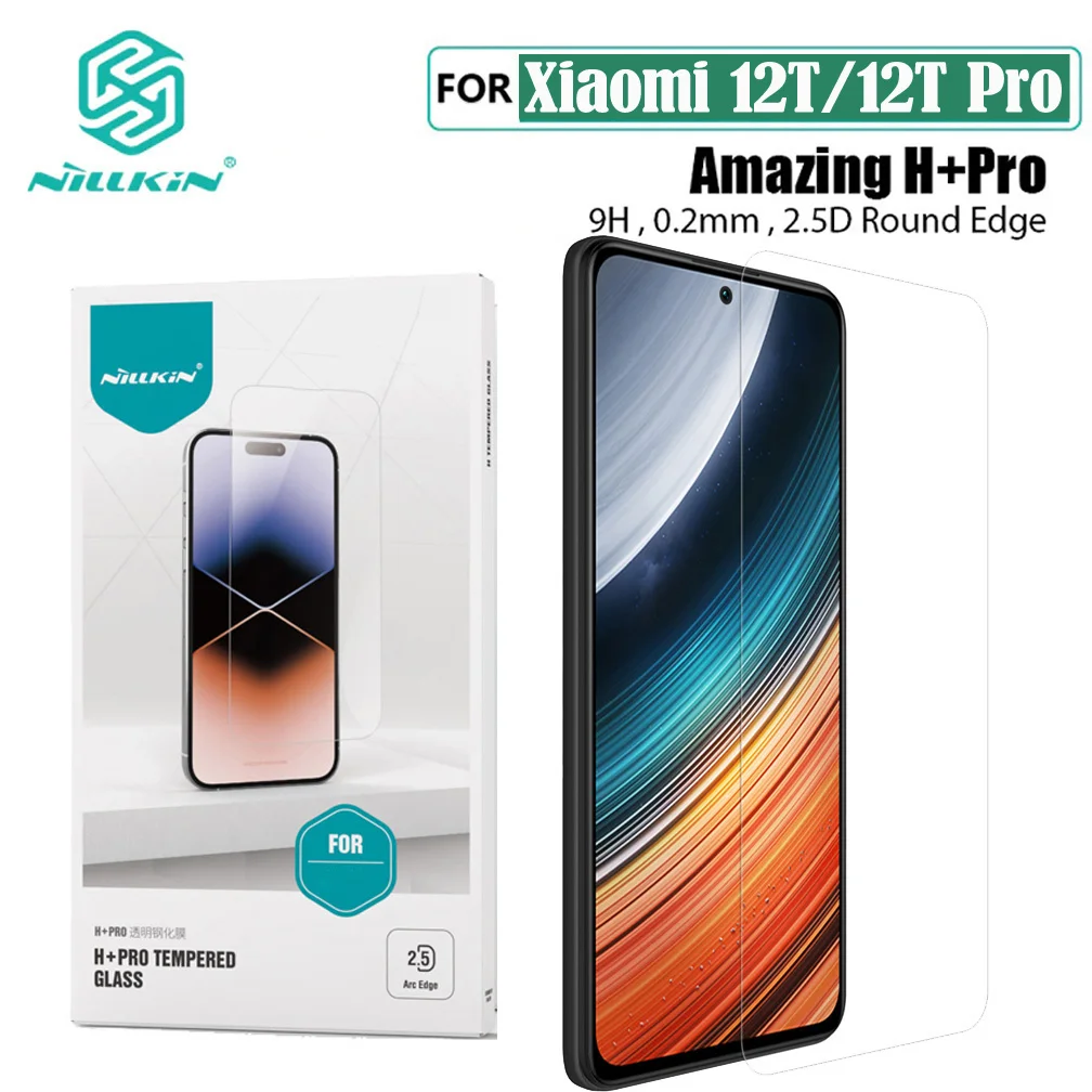 Nillkin For Xiaomi 12T Pro Tempered Glass H+PRO Glass 2.5D Arc Edge Anti-Explosion Phone Screen Protector Film For Xiaomi Mi 12T
Nillkin For Xiaomi 12T Pro Tempered Glass H+PRO Glass 2.5D Arc Edge Anti-Explosion Phone Screen Protector Film For Xiaomi Mi 12T