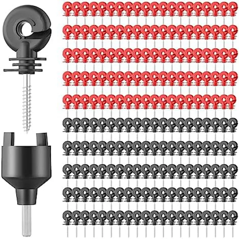200Pcs Electric Fence Insulator Screw Kit Self-Tapping Insulation Ring Band For Polyethylene Wire Steel Wire Aluminum Wire Set
200Pcs Electric Fence Insulator Screw Kit Self-Tapping Insulation Ring Band For Polyethylene Wire Steel Wire Aluminum Wire Set