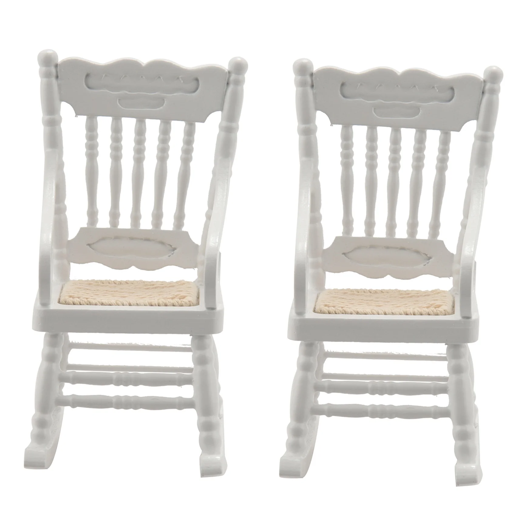 2 шт. 1:12 игрушечная миниатюрная мебель Деревянные качалки игрушечные аксессуары для украшения кукольного дома, белый
2 шт. 1:12 игрушечная миниатюрная мебель Деревянные качалки игрушечные аксессуары для украшения кукольного дома, белый