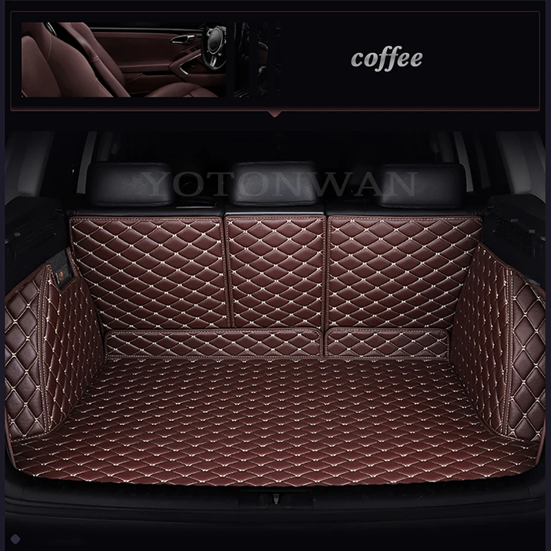 

YOTONWAN Full Coverage Custom Made Leather Car Trunk Mat For Genesis GV70 GV80 GV90 Auto Accessories Car-Styling Waterproof