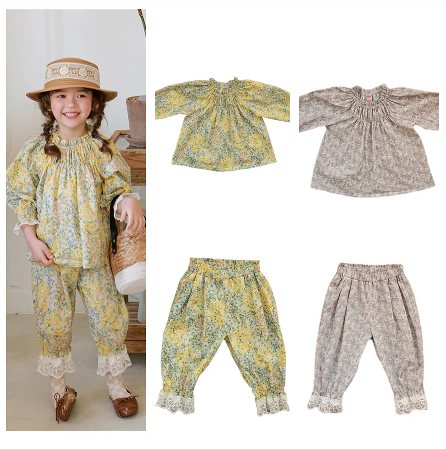 Kids Girls Clothes Outfit Set 2023 Autumn New Korean Baby Girl Lace Flower Shirt and Pants Children's Clothing Set
Kids Girls Clothes Outfit Set 2023 Autumn New Korean Baby Girl Lace Flower Shirt and Pants Children's Clothing Set