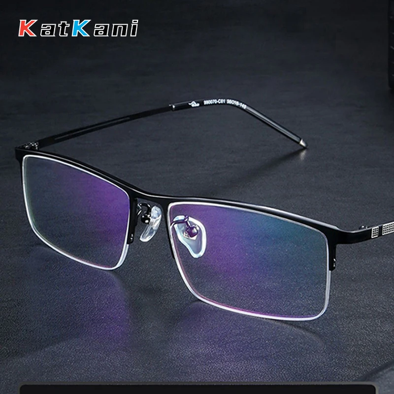KatKani New Fashion Business Half Frame Ultra Light Alloy Spectacle Eyewear Optical Prescription Glasses Frames Man 990070
KatKani New Fashion Business Half Frame Ultra Light Alloy Spectacle Eyewear Optical Prescription Glasses Frames Man 990070