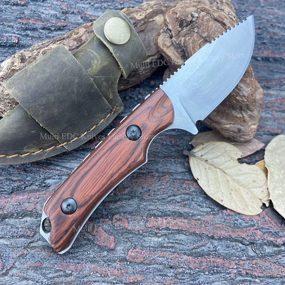

Охотничий нож BM 15017 с фиксированным лезвием из скрытого каньона, уличный тактический нож с деревянной ручкой, нож для выживания и кемпинга, ручные инструменты