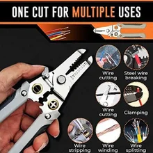 Multi-Functional Wire Splitting Pliers Wire Strippers with Non-Slip Comfort Grip Handle Wire Crimping Tool for Home Improvement
Multi-Functional Wire Splitting Pliers Wire Strippers with Non-Slip Comfort Grip Handle Wire Crimping Tool for Home Improvement