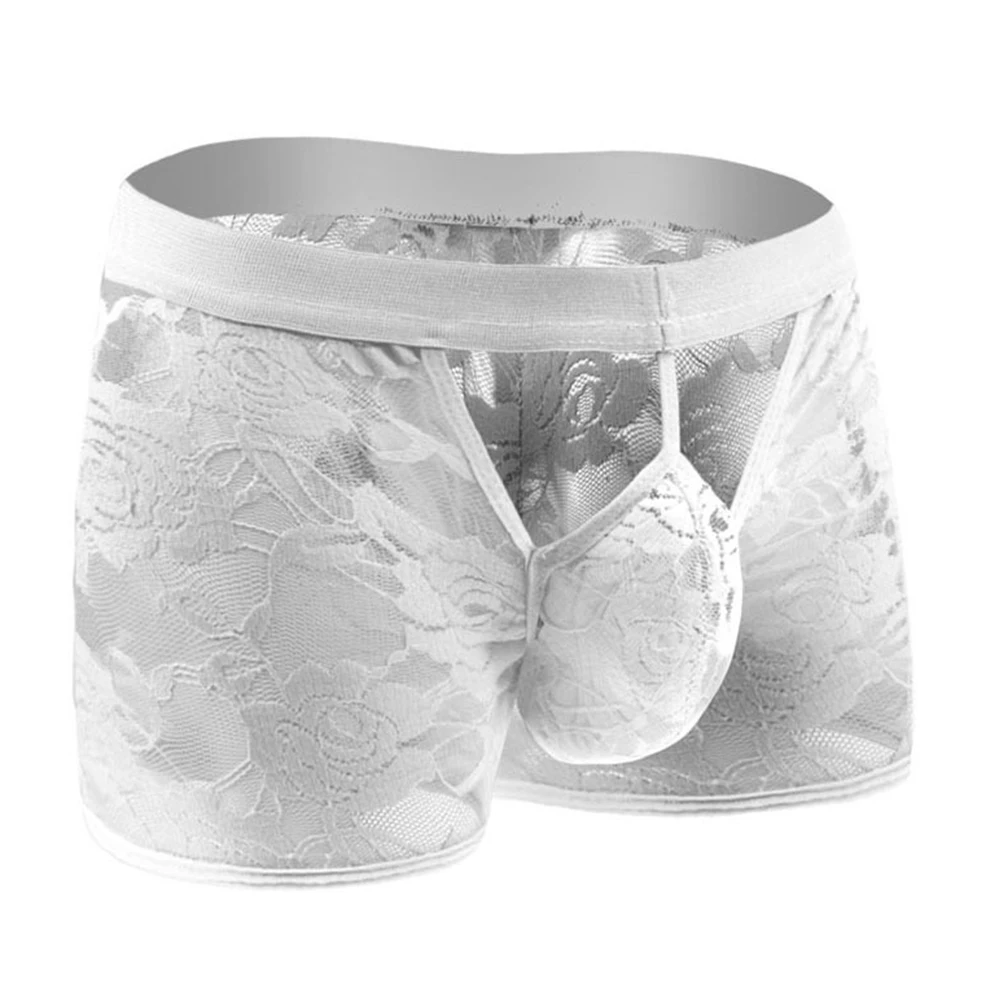 2023 Men Sexy Lace Sheer Hollow Out Front Pouch Bag Boxer Briefs Open Crotch Underwear Gay Erotic Panties Underpants
2023 Men Sexy Lace Sheer Hollow Out Front Pouch Bag Boxer Briefs Open Crotch Underwear Gay Erotic Panties Underpants