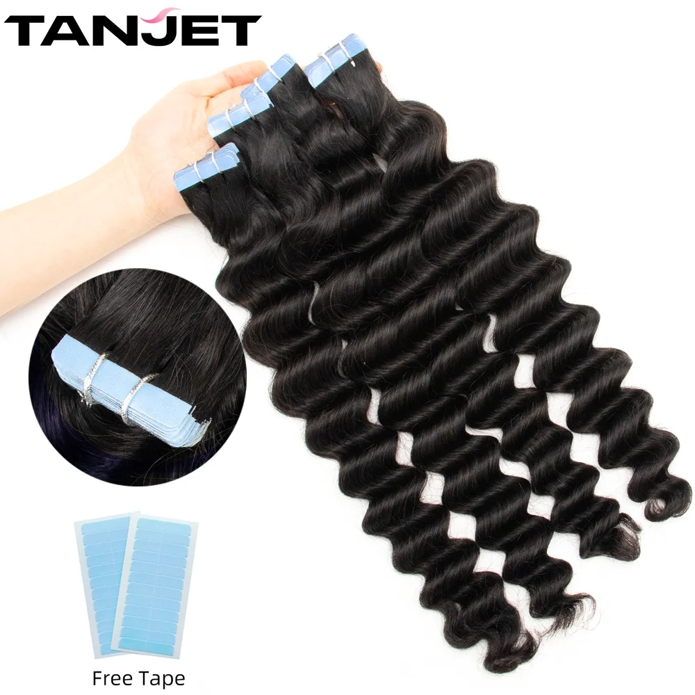 Deep Wave Tape in Hair Extensions for Black Women Natural Real Remy Human Hair Invisible Skin Weft Tape Ins human Hair Extension
Deep Wave Tape in Hair Extensions for Black Women Natural Real Remy Human Hair Invisible Skin Weft Tape Ins human Hair Extension