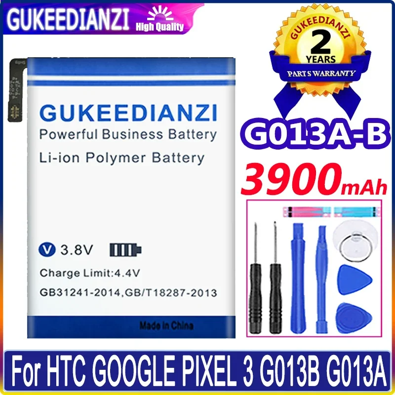 GUKEEDIANZI Replacement Battery G013A-B G013B G013A Batteria For Google Pixel 3 Pixel3 3900mAh Battery Batterij + Tools
GUKEEDIANZI Replacement Battery G013A-B G013B G013A Batteria For Google Pixel 3 Pixel3 3900mAh Battery Batterij + Tools
