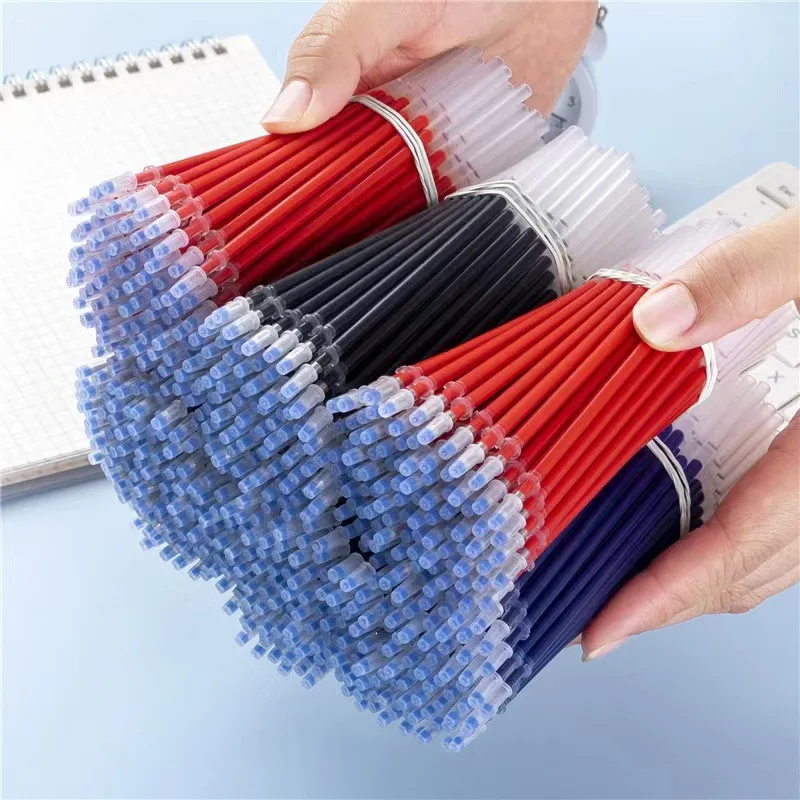 

20/50pcs Black Blue Red Ink Refills for Gel Pens 0.5mm Neutral Pen Refills Korean Stationery School Office Writing Supplies