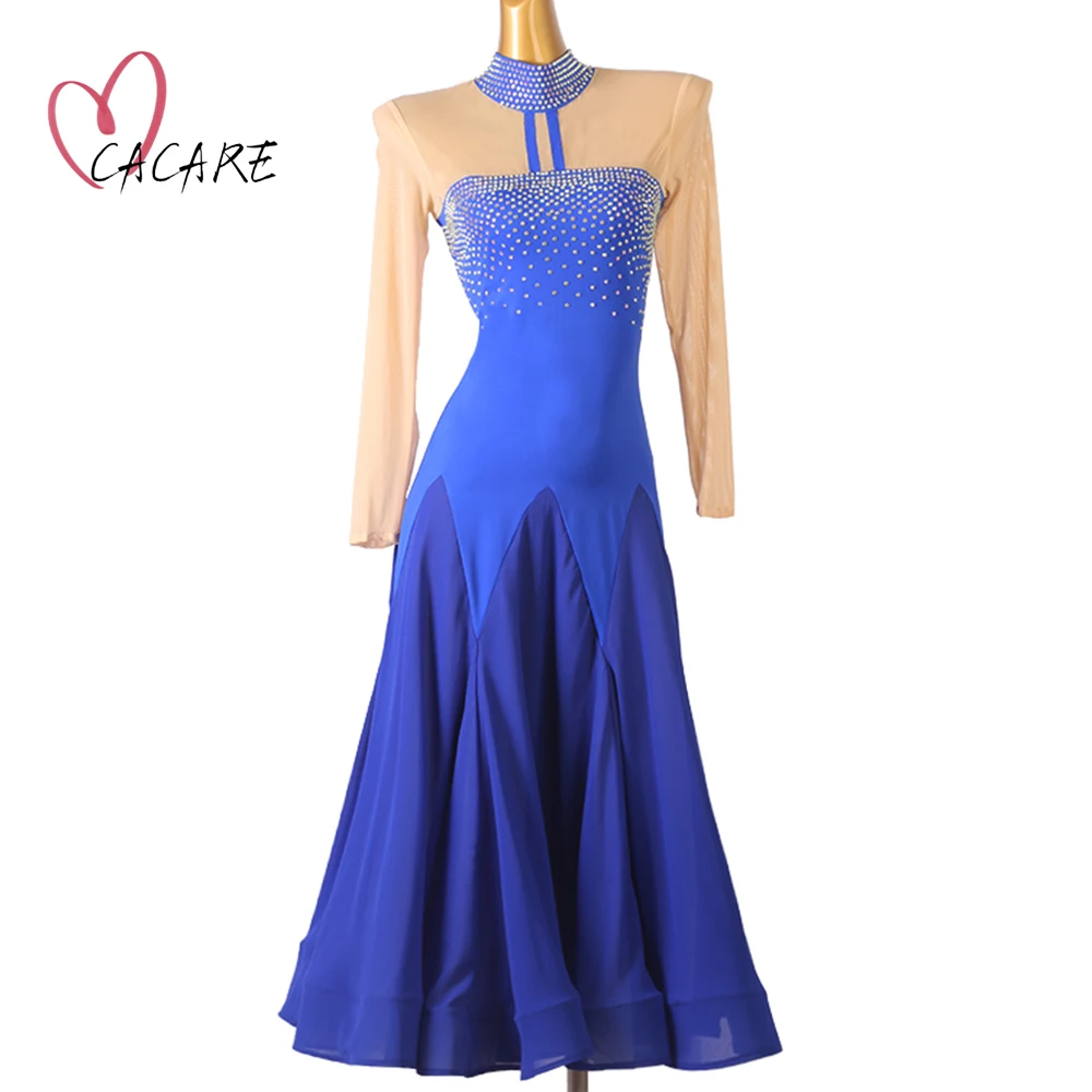CACARE Ballroom Dance Competition Dresses Customize Waltz Dress Standard Dance Dresses Elegant Flamenca D1242 Big Hem
CACARE Ballroom Dance Competition Dresses Customize Waltz Dress Standard Dance Dresses Elegant Flamenca D1242 Big Hem