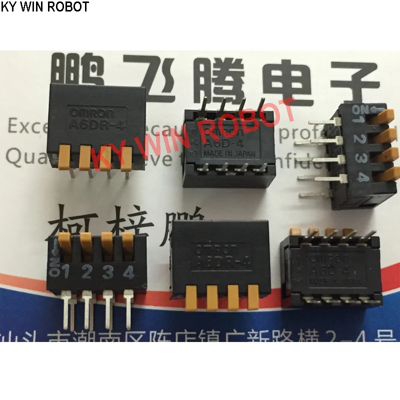 1PCS Imported Japanese A6DR-4100 dial code switch 4-bit key type side dial coding switch 2.54mm
1PCS Imported Japanese A6DR-4100 dial code switch 4-bit key type side dial coding switch 2.54mm