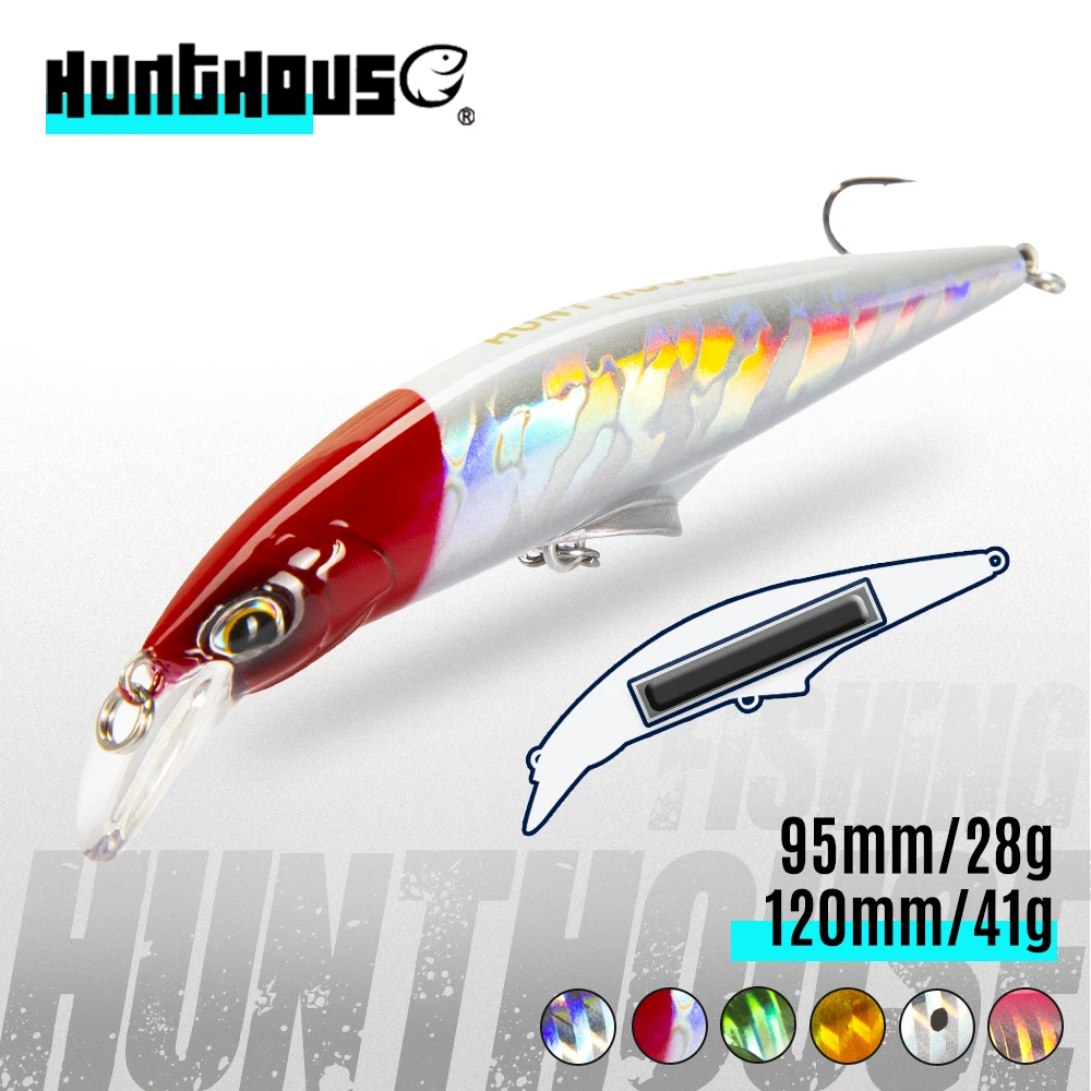 Hunthouse Original G-control Minnow Wobblers Fishing Lure Sinking Slow Hard Bait 95mm 120mm Saltwater For Trout Bass Fish Tackle
Hunthouse Original G-control Minnow Wobblers Fishing Lure Sinking Slow Hard Bait 95mm 120mm Saltwater For Trout Bass Fish Tackle