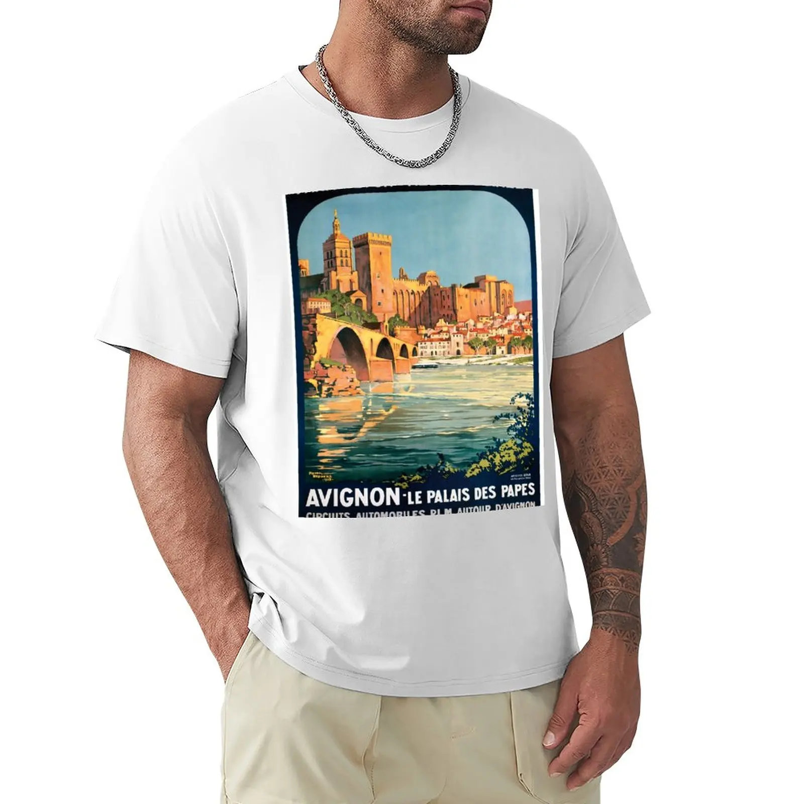 Avignon, French Travel Poster T-Shirt quick-drying summer top cute clothes t shirts men
Avignon, French Travel Poster T-Shirt quick-drying summer top cute clothes t shirts men