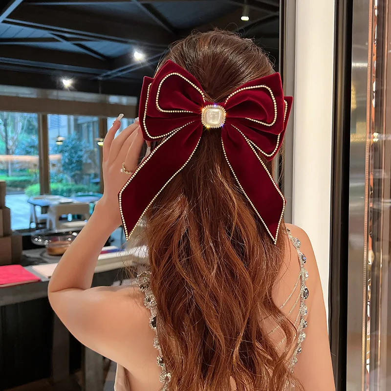 Big Bow Hairpins for Women Girls Barrette Clip Elegant Rhinstone Bow Tie Hairgrip Vintage Hair Clip Styling Hair Accessories
Big Bow Hairpins for Women Girls Barrette Clip Elegant Rhinstone Bow Tie Hairgrip Vintage Hair Clip Styling Hair Accessories
