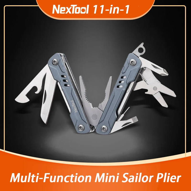 NexTool Mini Sailor Plier 11-in-1 Multi-Function Tools Wire Cutters Retrieve Card Pin Screwdriver Scissors Bottle Opener Knife
NexTool Mini Sailor Plier 11-in-1 Multi-Function Tools Wire Cutters Retrieve Card Pin Screwdriver Scissors Bottle Opener Knife