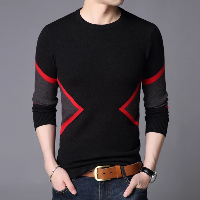High Quality Men's Knitted Pullover Striped Long Sleeve New Autumn/Winter Warm Sweater Street Fashion Casual Bottom Men Clothing
High Quality Men's Knitted Pullover Striped Long Sleeve New Autumn/Winter Warm Sweater Street Fashion Casual Bottom Men Clothing