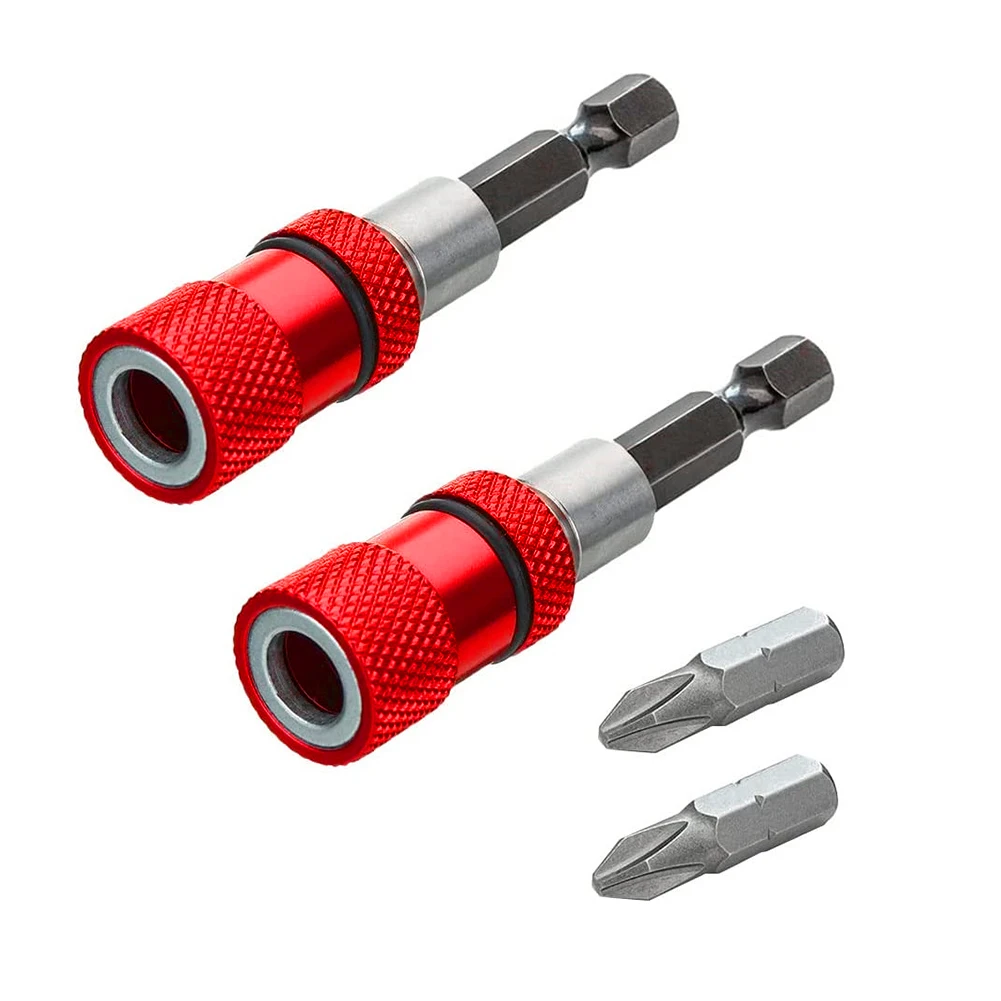 2pc Adjustable Screw Depth Screwdriver Bit Holder Bar Extension With 2pcs PH2 Screw Driver Bits For 1/4" Shank Dirver Bit
2pc Adjustable Screw Depth Screwdriver Bit Holder Bar Extension With 2pcs PH2 Screw Driver Bits For 1/4" Shank Dirver Bit