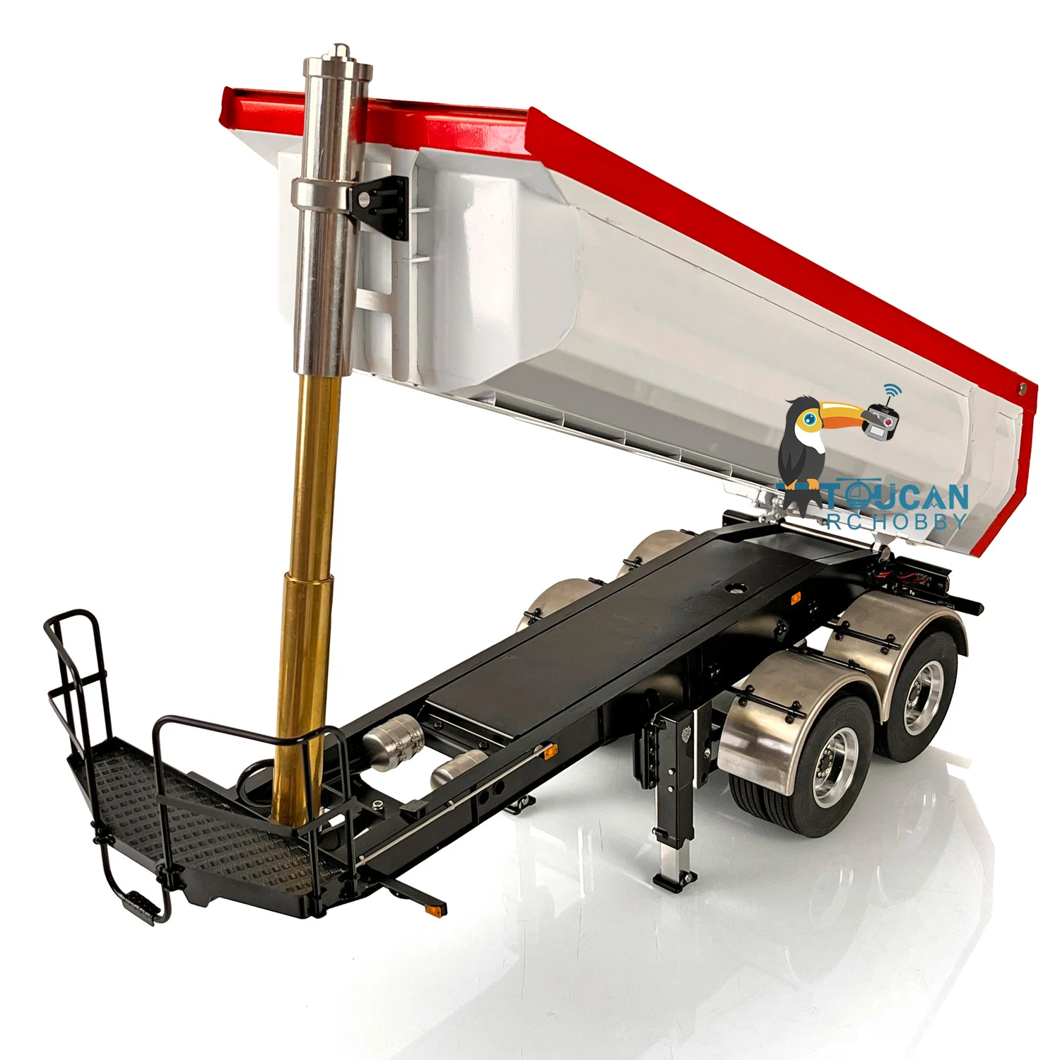 Metal Hydraulic Dumper Trailer Finished and Painted Model For LESU 1/14 RC Tractor Truck DIY TAMIYAYA Model Toy THZH1305-SMT5
Metal Hydraulic Dumper Trailer Finished and Painted Model For LESU 1/14 RC Tractor Truck DIY TAMIYAYA Model Toy THZH1305-SMT5