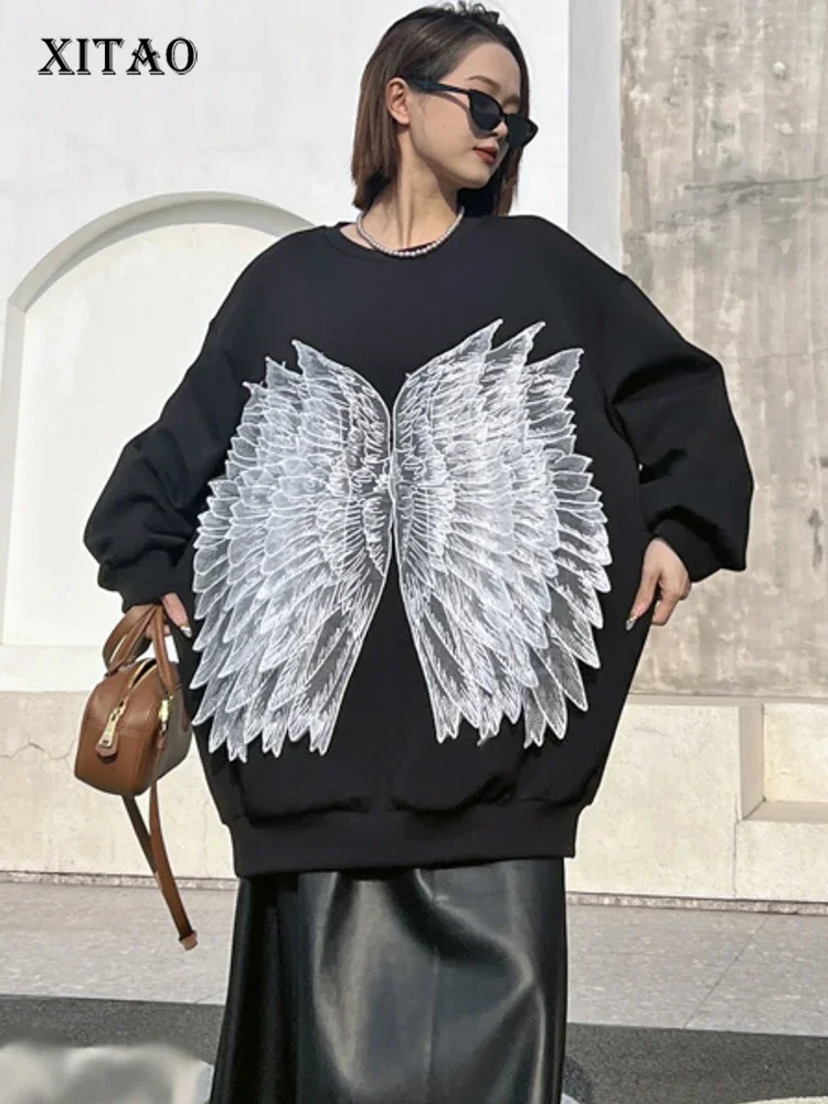 XITAO Three Dimensional Wing Sweatshirt O-neck Personality Pullover Casual Fashion Winter Women Loose New Sweatshirt DMJ3435
XITAO Three Dimensional Wing Sweatshirt O-neck Personality Pullover Casual Fashion Winter Women Loose New Sweatshirt DMJ3435
