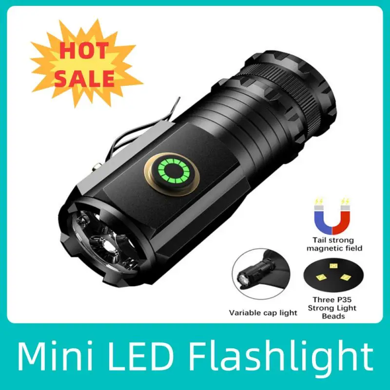 3 LED SST20 Mini LED Flashlight TYPE-C Rechargeable Portable EDC Torch Emergency Camping Lantern with Magnet Use 18350 Battery
3 LED SST20 Mini LED Flashlight TYPE-C Rechargeable Portable EDC Torch Emergency Camping Lantern with Magnet Use 18350 Battery