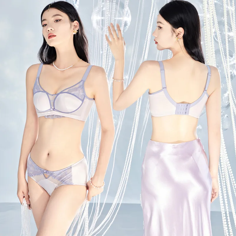 High Quality Satin Sexy Lace Small Breast Nude Free Boundless And Indentation Free Underwear Bra Set
High Quality Satin Sexy Lace Small Breast Nude Free Boundless And Indentation Free Underwear Bra Set