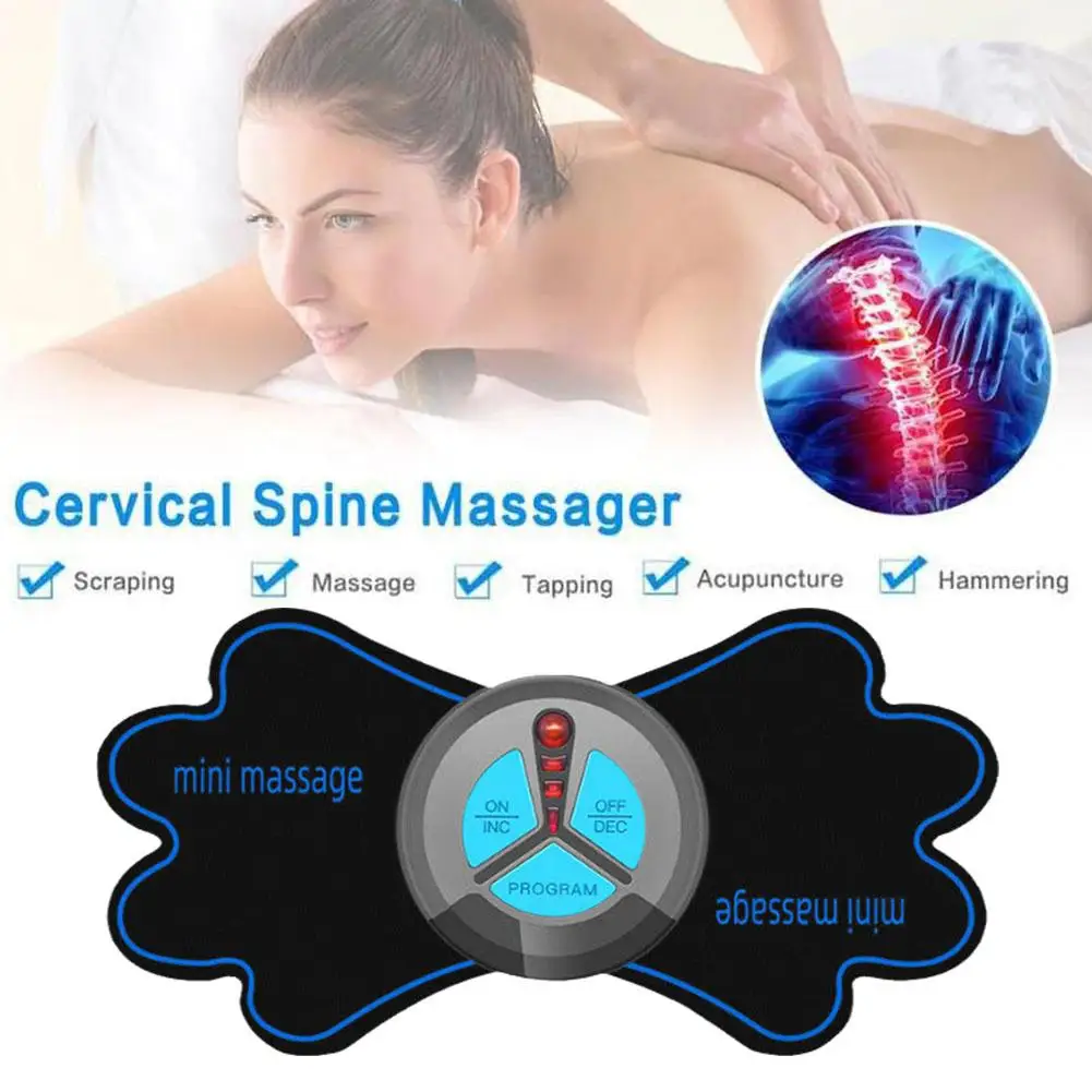 EMS Neck Massager Mini Electric Pulse Cervical Back Micro-current Pain Massage Relaxation Spine Relief Pulse Pad Shoulder M N7Q8
EMS Neck Massager Mini Electric Pulse Cervical Back Micro-current Pain Massage Relaxation Spine Relief Pulse Pad Shoulder M N7Q8