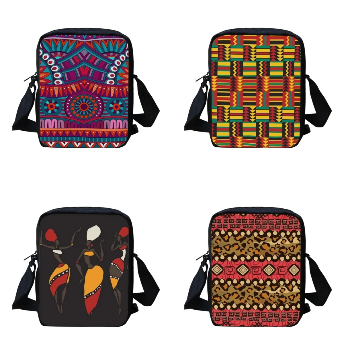 

Belidome African Culture Pattern Kids Crossbody Bag Leisure Travel Shopping Shoulder Bag Practical Primary School Mini bags