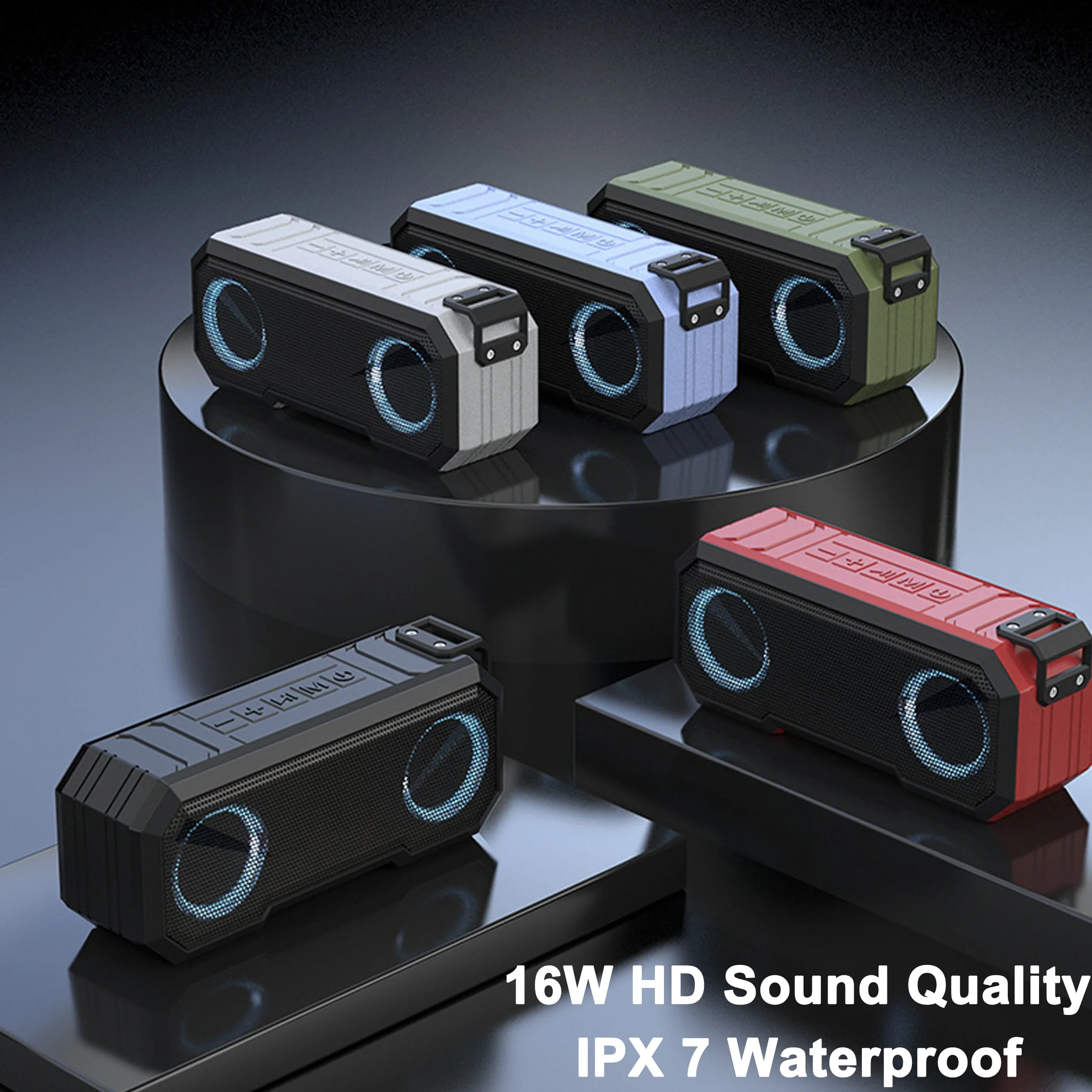 TWS Bluetooth Speaker Waterproof HiFi Stereo Surround Loudspeaker Outdoor Wireless Audio TF Card USB Subwoofer Support FM Radio
TWS Bluetooth Speaker Waterproof HiFi Stereo Surround Loudspeaker Outdoor Wireless Audio TF Card USB Subwoofer Support FM Radio