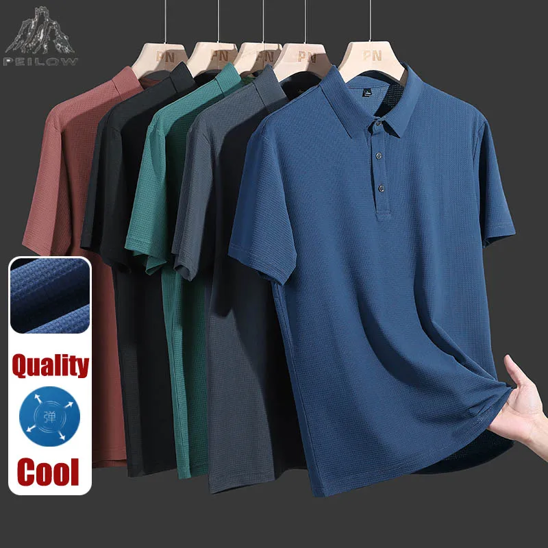 

Plus Size 6XL 7XL 8XL 9XL Mens Polo Shirt Short Sleeve Sports Golf Tennis T-Shirt Men Streetwear Tee High Quality Business Polos