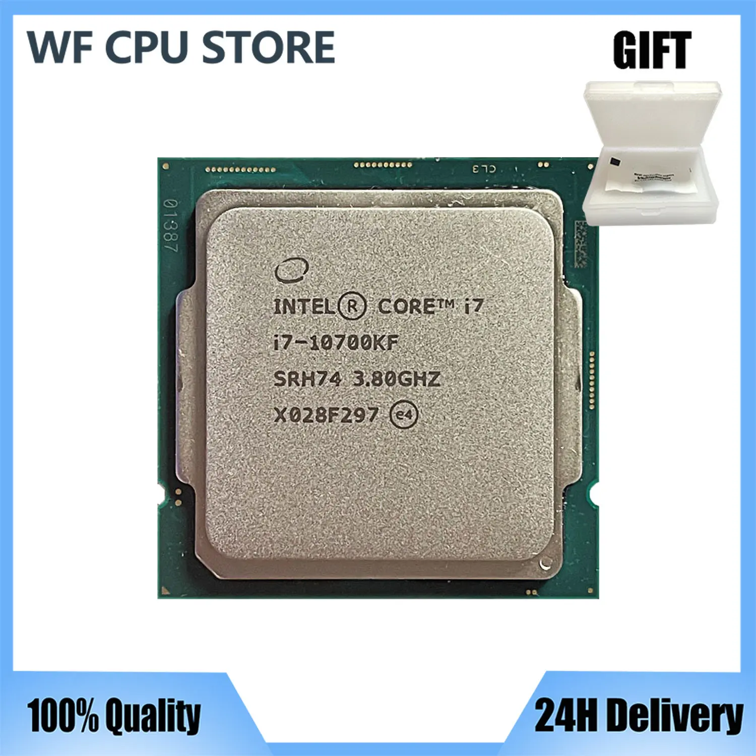 Intel Core i7-10700KF NEW i7 10700KF 3.8 GHzEight-Core 16-Thread CPU Processor L2=2M L3=16M 125W LGA 1200 new but no fan
Intel Core i7-10700KF NEW i7 10700KF 3.8 GHzEight-Core 16-Thread CPU Processor L2=2M L3=16M 125W LGA 1200 new but no fan
