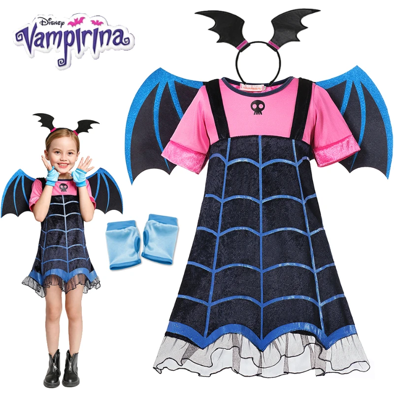Girl Vampirina Costumes Children Cosplay Kids Outfits Carnival Party Disguise Halloween Dress clothing
Girl Vampirina Costumes Children Cosplay Kids Outfits Carnival Party Disguise Halloween Dress clothing