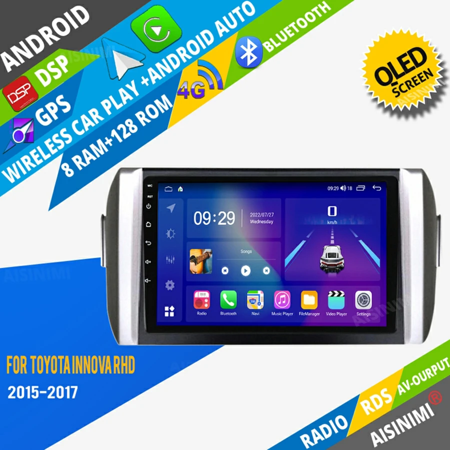 AISINIMI Android Car Dvd Player navigation For Toyota Innova RHD 2015-2017 car radio Car Audio Gps Multimedia Stereo Monitor
AISINIMI Android Car Dvd Player navigation For Toyota Innova RHD 2015-2017 car radio Car Audio Gps Multimedia Stereo Monitor