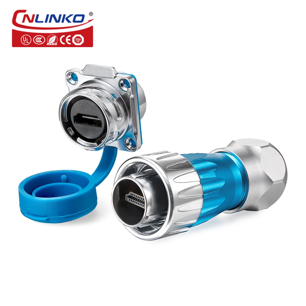 CNLINKO DH24 Metal Waterproof Extension Cable Connector 1080P Male to Female Connector For Computer HDTV
CNLINKO DH24 Metal Waterproof Extension Cable Connector 1080P Male to Female Connector For Computer HDTV