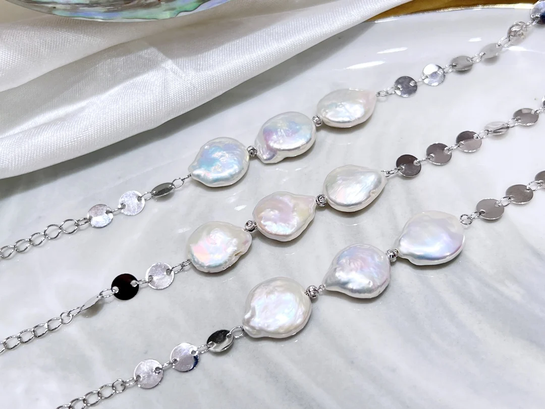 XX Pearl Bracelets Fine Jewelry Natural Baroque White Pearls Bracelets for Women
XX Pearl Bracelets Fine Jewelry Natural Baroque White Pearls Bracelets for Women