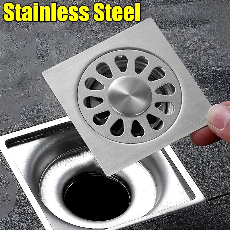 Floor Drain Sewer Cover Stainless Steel Sink Filter Bathroom Anti-clogging Bath Suction Plug Odor-proof Drain Strainers Stopper
Floor Drain Sewer Cover Stainless Steel Sink Filter Bathroom Anti-clogging Bath Suction Plug Odor-proof Drain Strainers Stopper